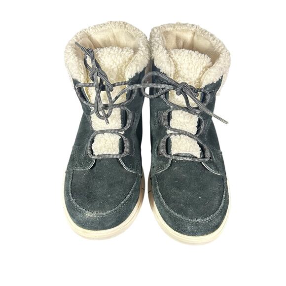 Sorel Women's Explorer™ II Carnival Cozy Boot Black/Sea Salt 8 B - Medium suede - Picture 4 of 11